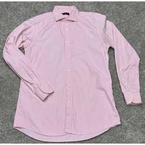 Ralph Lauren Black Label Button Up Shirt Striped Stripe Slim Fit SIZE‎ 17 ITALY